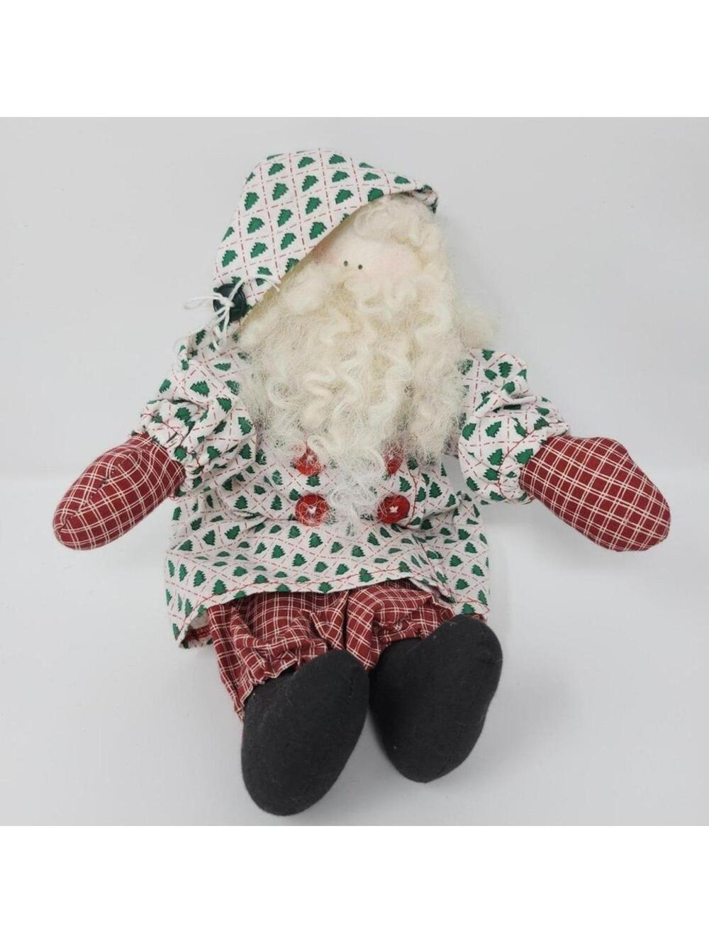 Christmas Santa Doll Shelf Sitter Decorative Holiday Decor